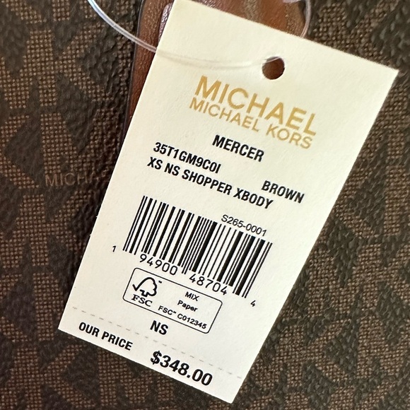Michael Kors Mercer Extra-Small Logo and Leather Crossbody Bag NWT - Picture 4 of 4